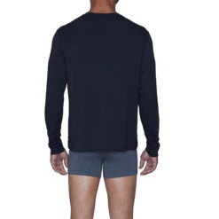 Wood Henley Lounge Shirt - Black -Underwear Speedo 11780 78569.1652561638