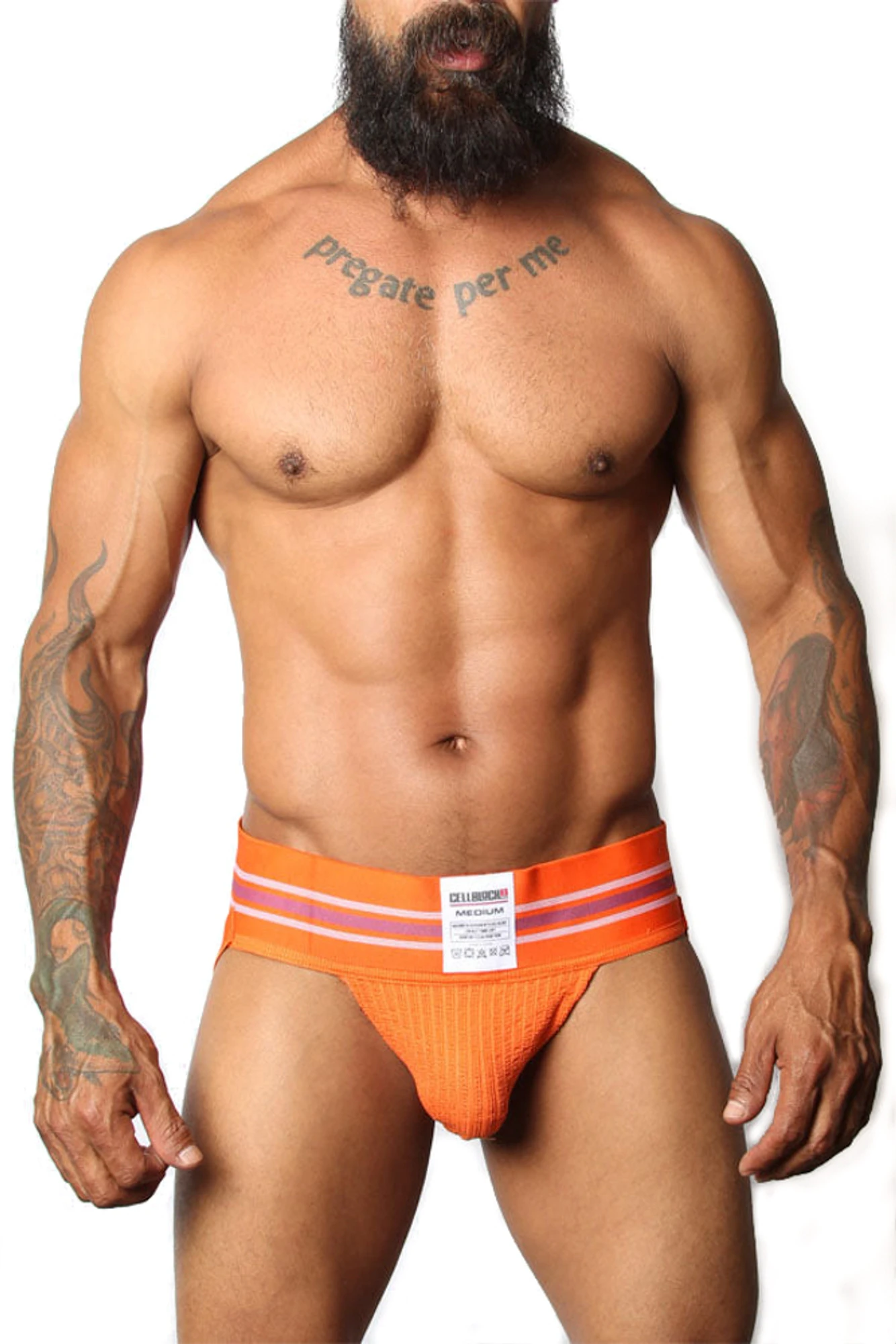 CellBlock 13 Tight End Jockstrap - Orange 3 CellBlock 13 Tight End Jockstrap - Orange