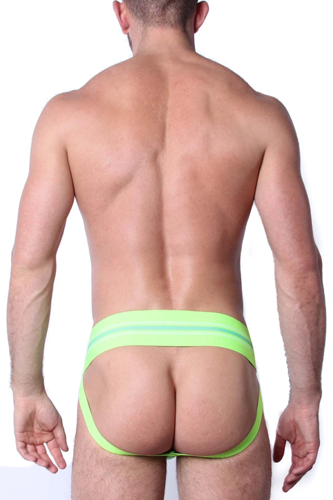 CellBlock 13 Tight End Jockstrap - Lime Green 5 CellBlock 13 Tight End Jockstrap - Lime Green - Image 3
