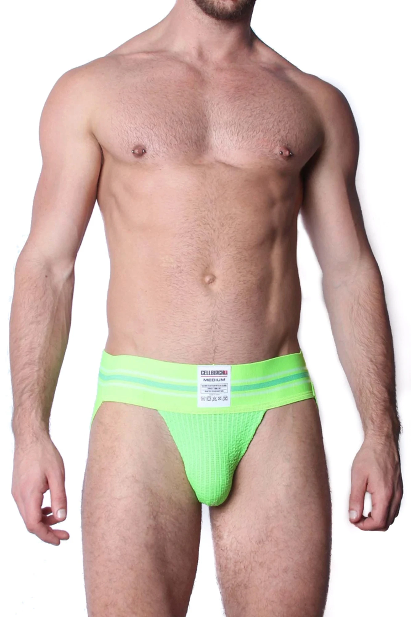 CellBlock 13 Tight End Jockstrap - Lime Green 3 CellBlock 13 Tight End Jockstrap - Lime Green