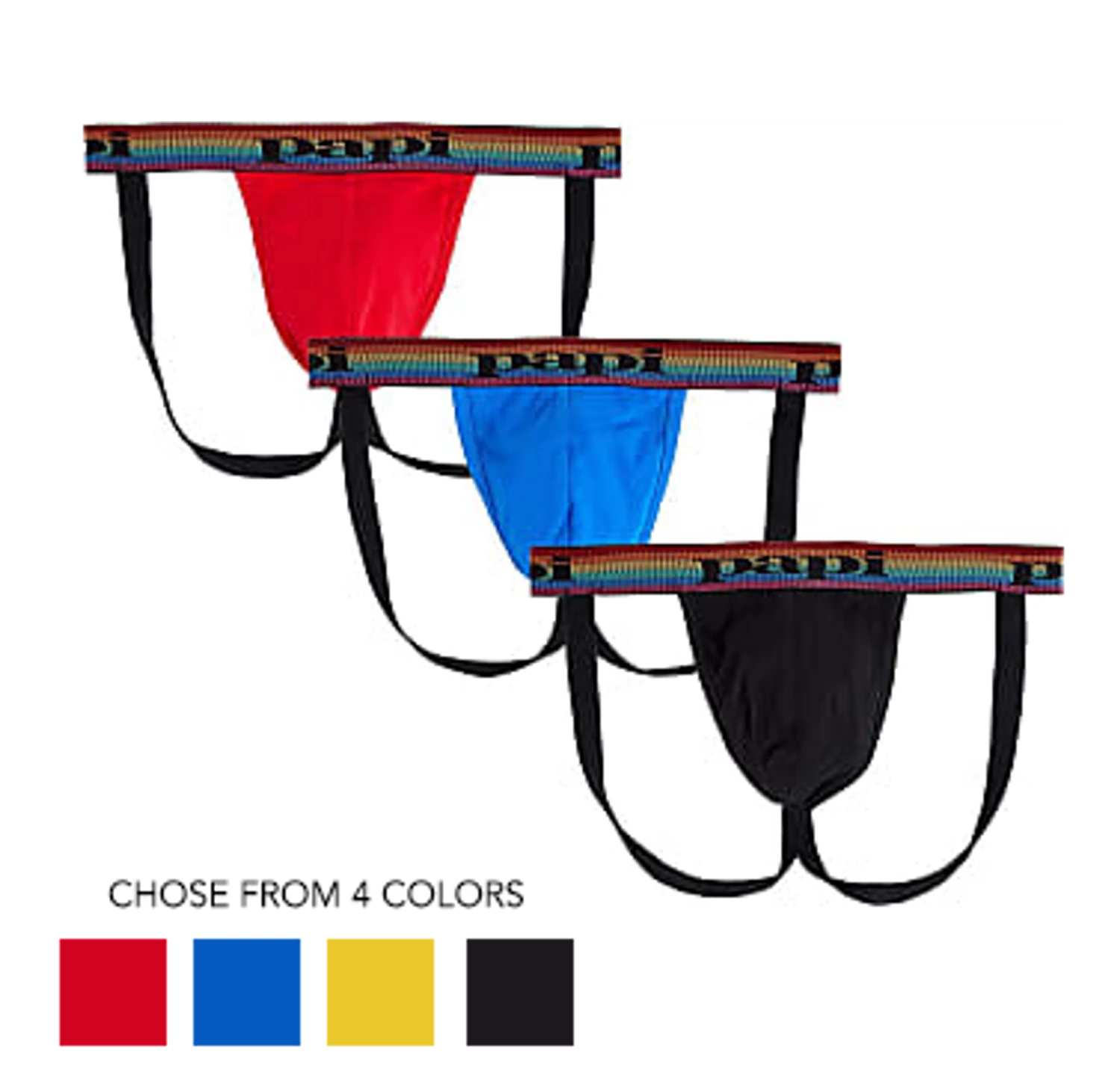 Papi - Pride Cotton Jockstrap - Black 3 Papi - Pride Cotton Jockstrap - Black