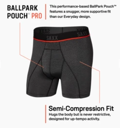 SAXX Kinetic HD - Boxer Brief - Gray Mini Stripe 11 SAXX Kinetic HD - Boxer Brief - Gray Mini Stripe -Underwear Speedo 12415 38784.1652561640