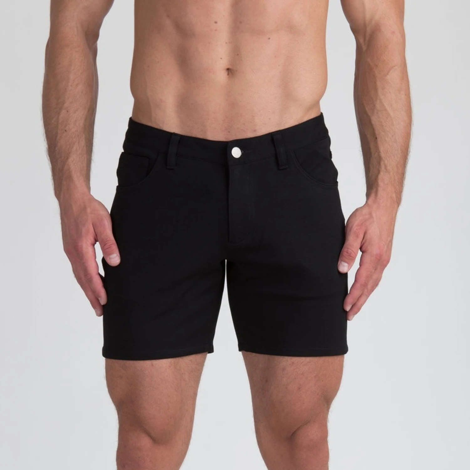 St33le 5" Stretch Knit Shorts - Black 3 St33le 5" Stretch Knit Shorts - Black