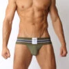CellBlock 13 Tight End Jockstrap - Army Green -Underwear Speedo 2896 29619.1661908196