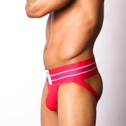 CellBlock 13 Tight End Jockstrap - Red -Underwear Speedo 4721 77947.1652561640