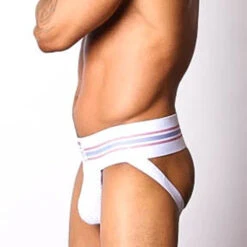 CellBlock 13 Tight End Jockstrap - White -Underwear Speedo 4728 33215.1652561626
