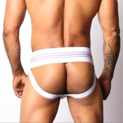 CellBlock 13 Tight End Jockstrap - White -Underwear Speedo 4729 12697.1652561627