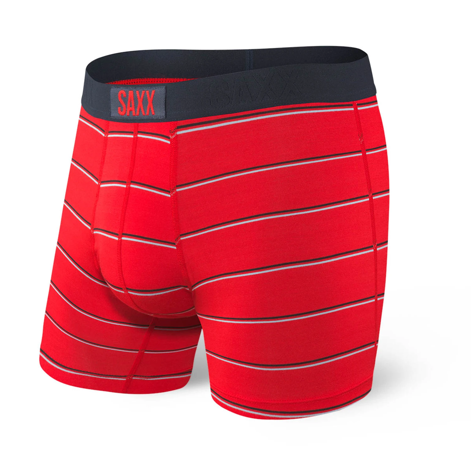 SAXX Vibe Red Shallow Stripe Boxer Brief 3 SAXX Vibe Red Shallow Stripe Boxer Brief