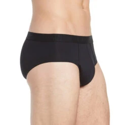 Hanro - Cotton Superior Brief - Black -Underwear Speedo 56039 S 10816.1677788421