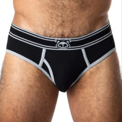 Nasty Pig - Y-Front Brief - Black/Grey -Underwear Speedo 61170 F 30307.1664316124