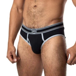 Nasty Pig - Y-Front Brief - Black/Grey -Underwear Speedo 61170 S 36741.1664316110