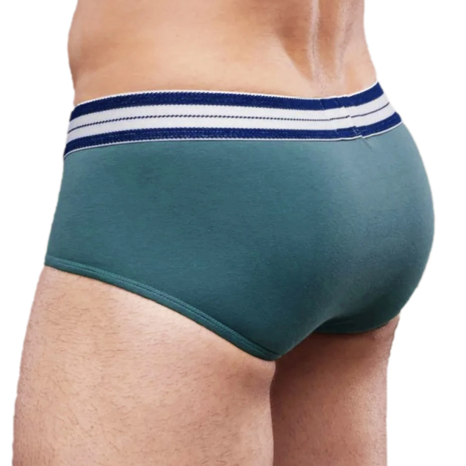 BlueBuck - Classic Organic Cotton Brief - Hydro Green 4 BlueBuck - Classic Organic Cotton Brief - Hydro Green - Image 2