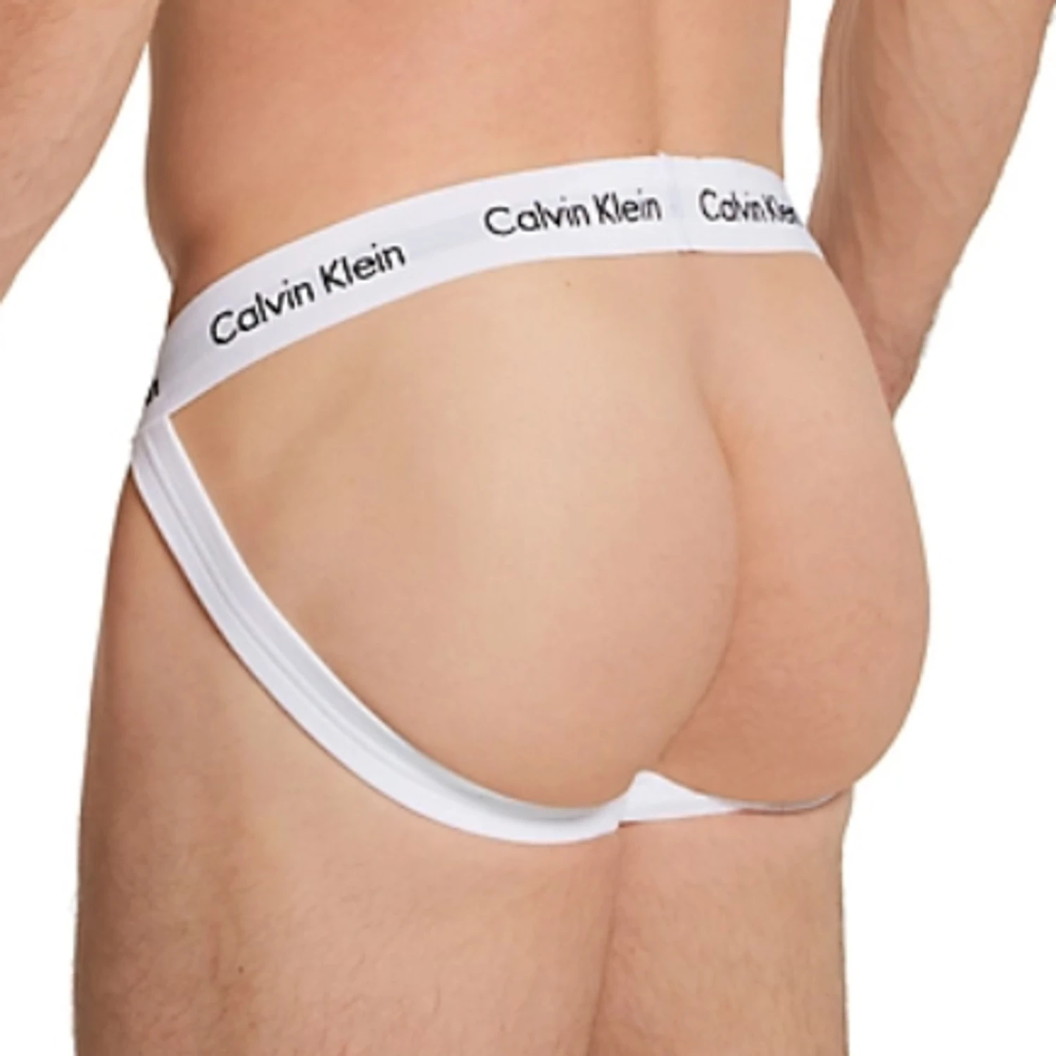 Calvin Klein - Cotton Stretch Jockstrap - White 5 Calvin Klein - Cotton Stretch Jockstrap - White - Image 3