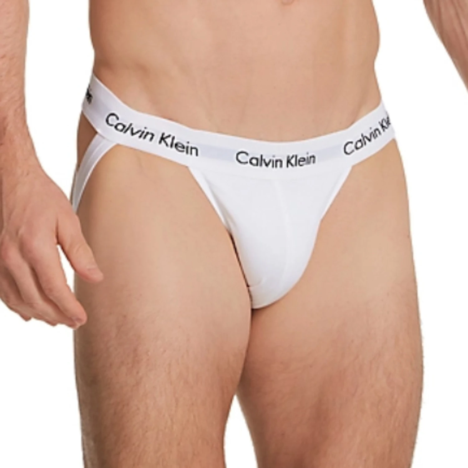 Calvin Klein - Cotton Stretch Jockstrap - White 4 Calvin Klein - Cotton Stretch Jockstrap - White - Image 2