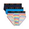 2(x)ist - (x) Pride Mesh Brief 3-Pack - Rainbow Band -Underwear Speedo 64261 F 72 60347.1654644657