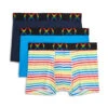 2(x)ist - (x) Pride Mesh Trunk 3-Pack - Rainbow Band 2 2(x)ist - (x) Pride Mesh Trunk 3-Pack - Rainbow Band -Underwear Speedo 64265 F 72 71975.1654644709