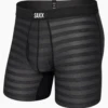 SAXX - DropTemp Cooling Mesh Boxer Brief - Black Heather -Underwear Speedo 65278 F 91368.1658262584