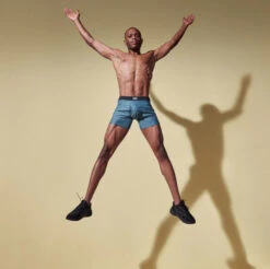 SAXX - Hot Shot Cooling Mesh Boxer Brief - Teal Heather -Underwear Speedo 65283 LS4 22642.1664302388