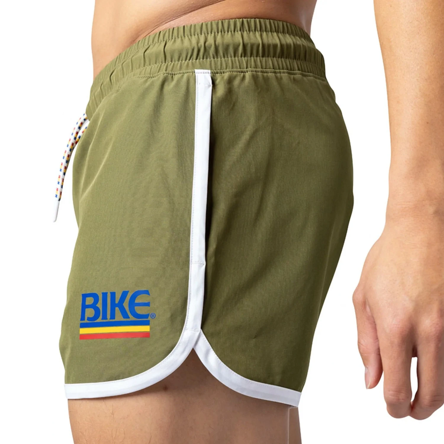 Bike - Stretch Track Short - Olive 4 Bike - Stretch Track Short - Olive - Image 2