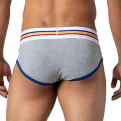 Bike - Cotton Stretch Brief - Gray -Underwear Speedo 65748 B 16892.1666049734