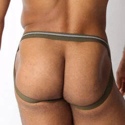 Cellblock 13 - Tight End Swimmer Jockstrap - Army -Underwear Speedo 65821 B 37048.1661973725