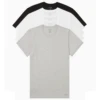 Calvin Klein - 5-Pack Cotton Classics Crew Neck T-Shirt - Wt/Gry/Bk