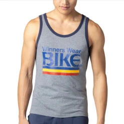 Bike - Logo Ringer Tank Top - Gray/Navy -Underwear Speedo 66267 F2 68574.1664249089