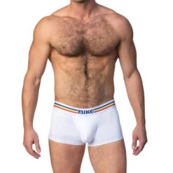 Bike - Solid Cotton Trunk - White -Underwear Speedo 66314 LS 22836.1675207760