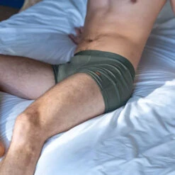 Billybelt - Organic Boxer Briefs - Mottled Khaki -Underwear Speedo 66417 D 15203.1667260824