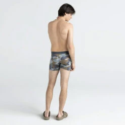 SAXX - VIBE Super Soft Boxer Brief - Grey Supersize Camo -Underwear Speedo 67605 LS2 25325.1692650651