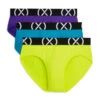 2(x)ist - (X) Sport Low Rise Brief 3-Pack - Purple/Blue/Yellow 2 2(x)ist - (X) Sport Low Rise Brief 3-Pack - Purple/Blue/Yellow -Underwear Speedo 67712 F1 62396.1675213774