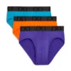 2(x)ist - (X) Sport Mesh Low Rise Brief 3-Pack - Purple/Orange/Blue -Underwear Speedo 67728 F1 96832.1675214932