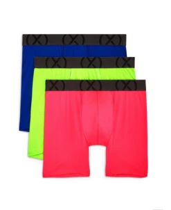 2(x)ist - (X) Sport Mesh Low Rise Boxer Brief 3-Pack - Blue/Green/Pink
