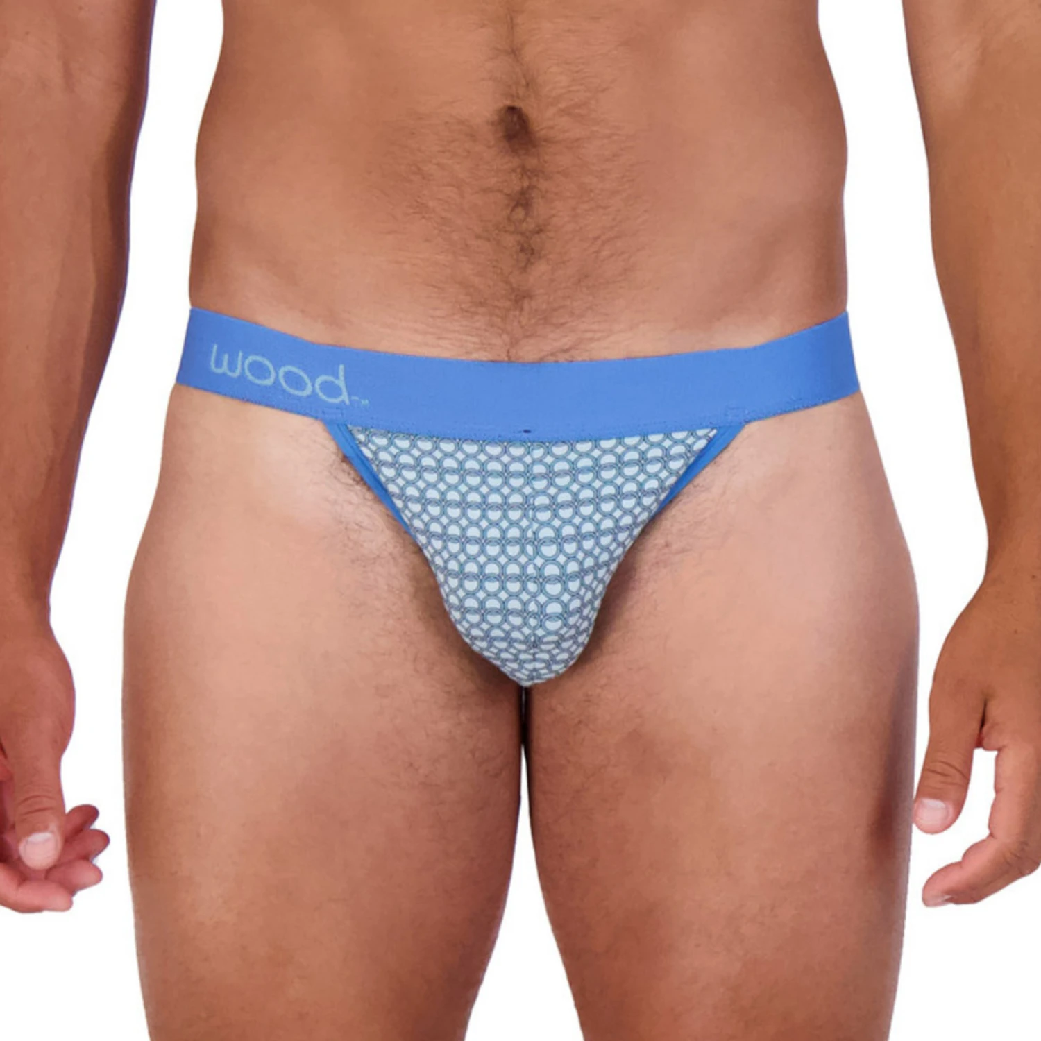 Wood - Jockstrap - Steel Blue Rings 4 Wood - Jockstrap - Steel Blue Rings - Image 2