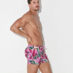 Code 22 - Vivid Micro Shorts - Pink Floral -Underwear Speedo 68530 LS 74212.1684198606