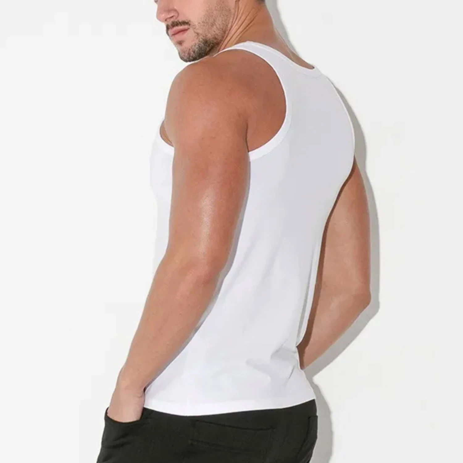 Code 22 - Basic Tank Top - White 5 Code 22 - Basic Tank Top - White - Image 3