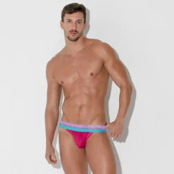 CODE 22 - Bright Mesh Jockstrap - Pink -Underwear Speedo 68585 LS 49088.1683673998