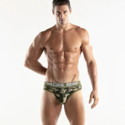 CODE 22 - Army 1975 JockBrief - Camo -Underwear Speedo 68601 LS1 69640.1683679667