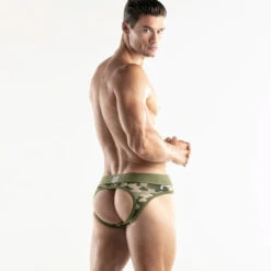 CODE 22 - Army 1975 JockBrief - Camo -Underwear Speedo 68601 LS2 88343.1683679668