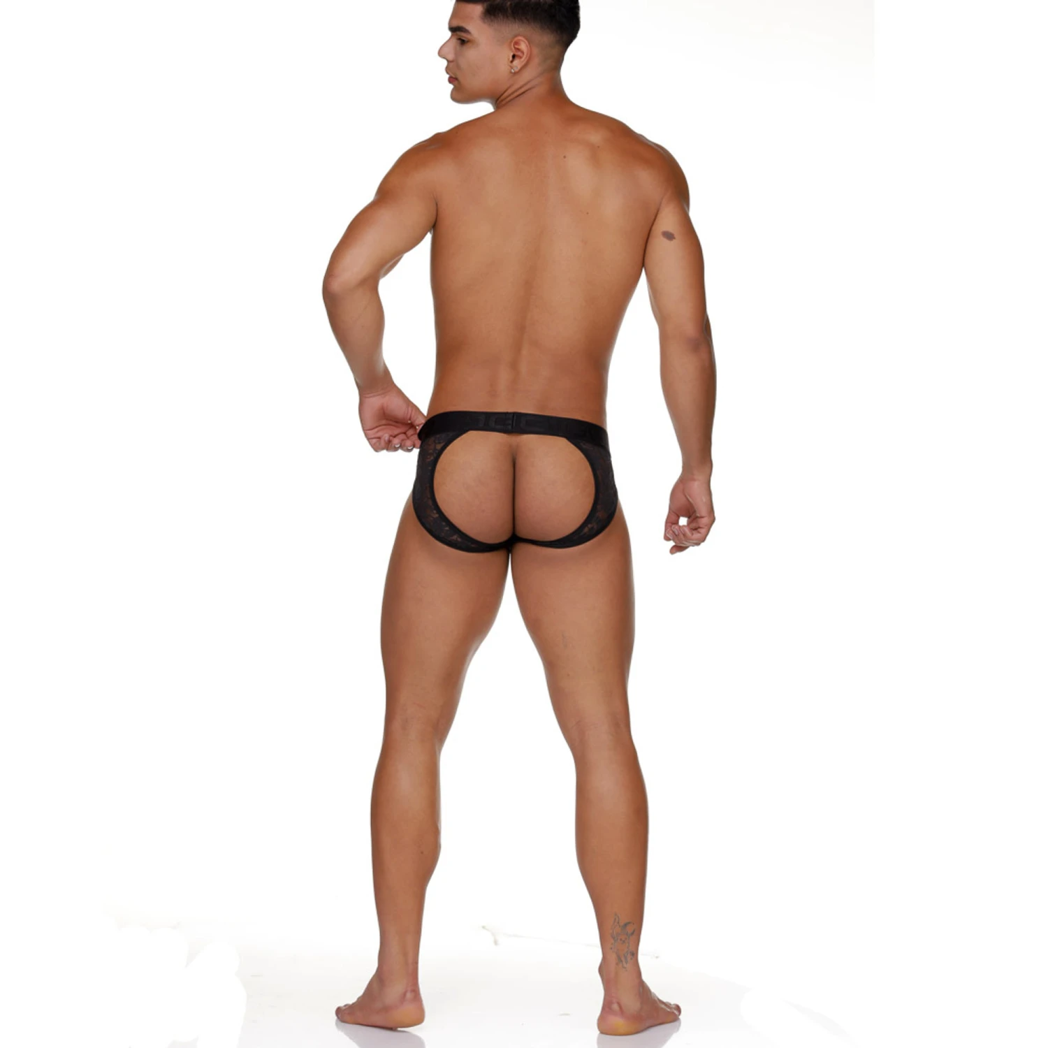 GIGO - Male Lace JockBrief - Black 6 GIGO - Male Lace JockBrief - Black - Image 4