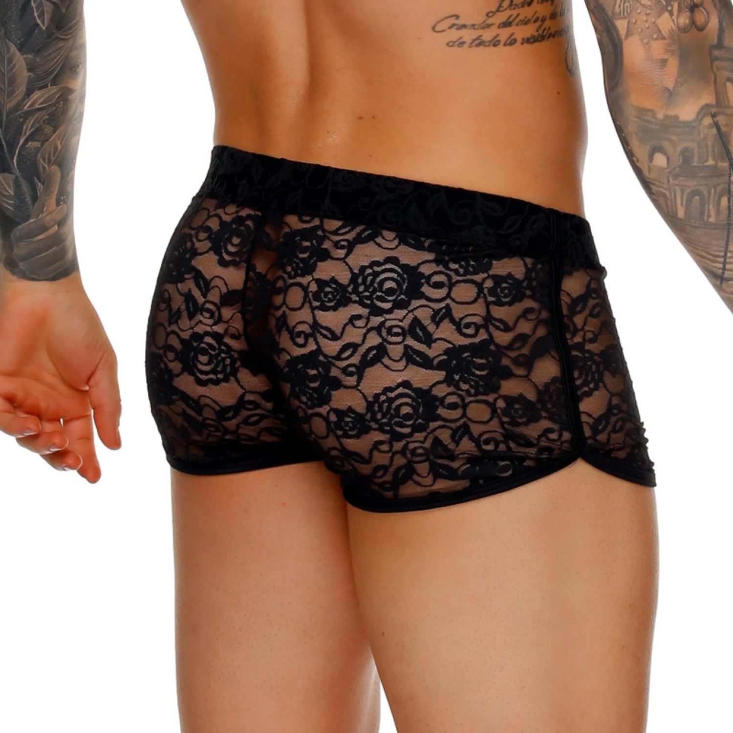 GIGO - Male Lace HotShort - Black 5 GIGO - Male Lace HotShort - Black - Image 3