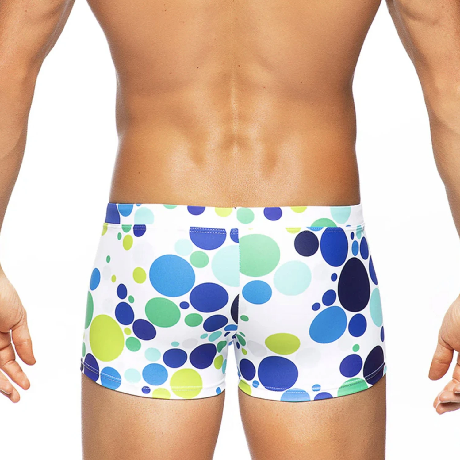 Tribe - Bubbles Swim Trunk - Blue/Lime 5 Tribe - Bubbles Swim Trunk - Blue/Lime - Image 3