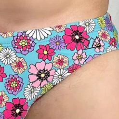 Chris Turk - Groovy Floral Swim Brief - Blue 8 Chris Turk - Groovy Floral Swim Brief - Blue -Underwear Speedo 68909 D 39134.1685042804