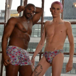 Chris Turk - Groovy Floral Swim Brief - Blue 9 Chris Turk - Groovy Floral Swim Brief - Blue -Underwear Speedo 68909 LS2 41125.1685042809