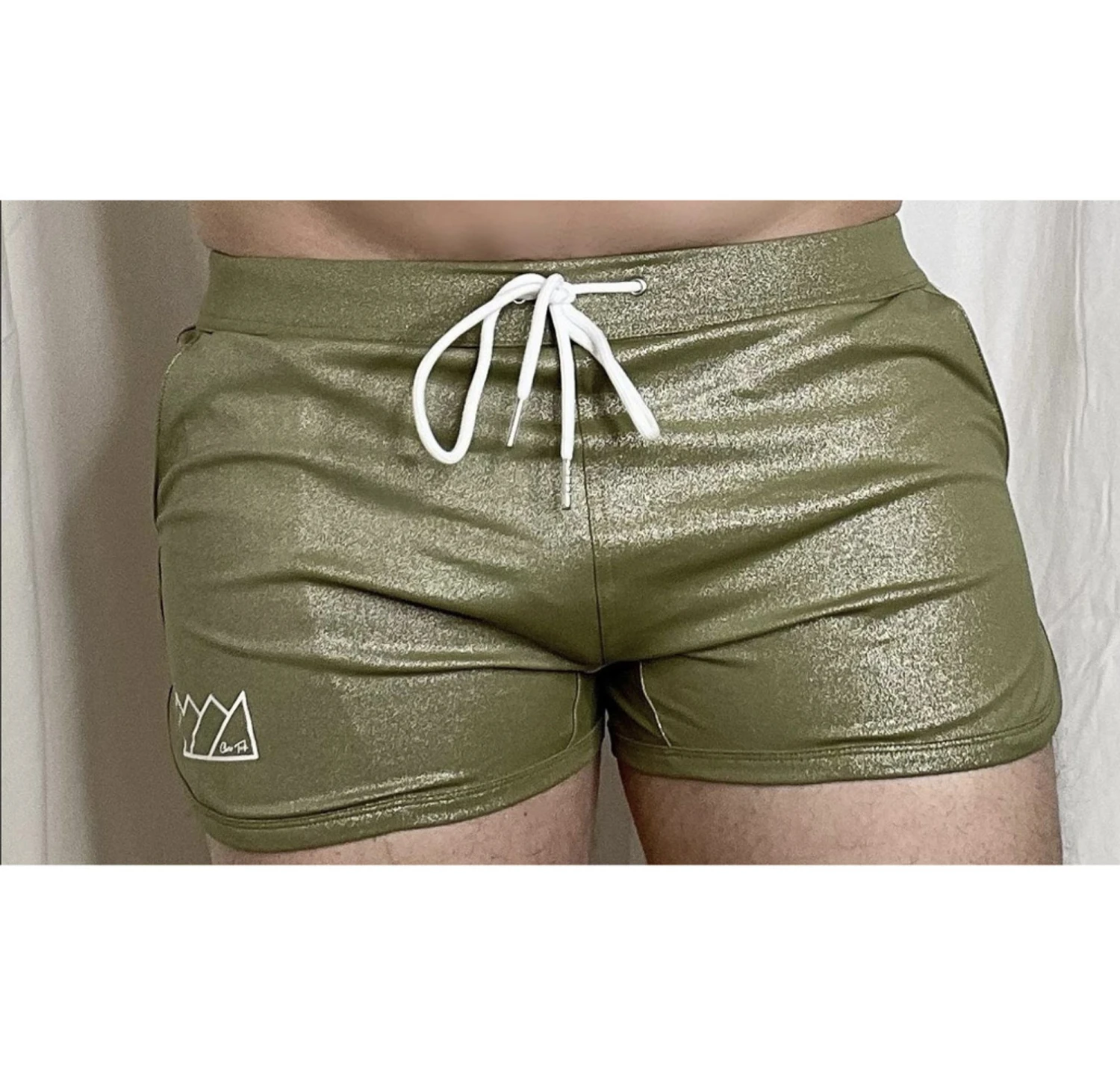 Chris Turk - Glitter Swim Trunk - Olive Glitter 3 Chris Turk - Glitter Swim Trunk - Olive Glitter