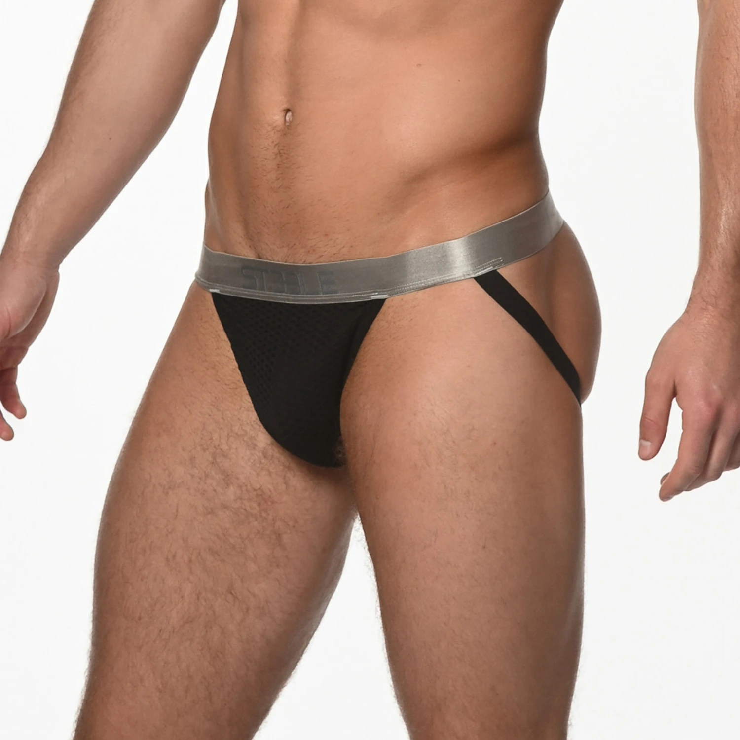 St33le - Diamond Mesh Jockstrap - Black 4 St33le - Diamond Mesh Jockstrap - Black - Image 2