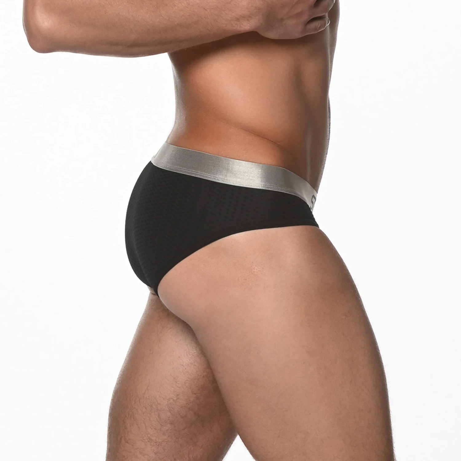 St33le - Diamond Mesh Briefs - Black 6 St33le - Diamond Mesh Briefs - Black - Image 4