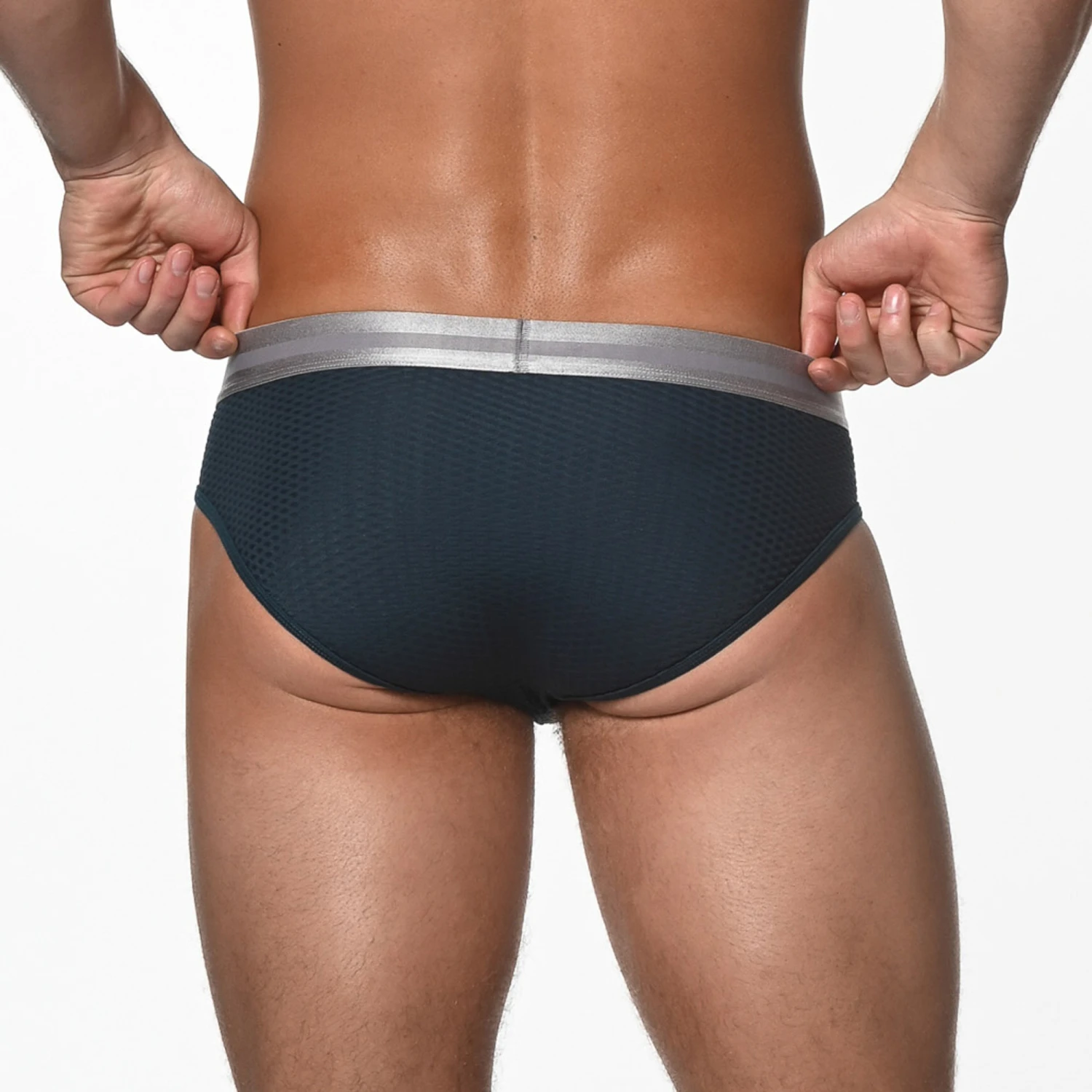 St33le - Diamond Mesh Briefs - Petrol 5 St33le - Diamond Mesh Briefs - Petrol - Image 3