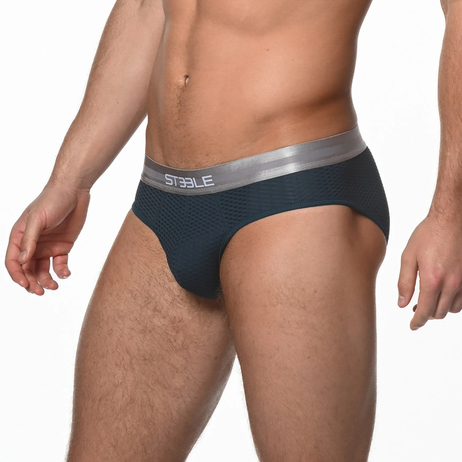 St33le - Diamond Mesh Briefs - Petrol 4 St33le - Diamond Mesh Briefs - Petrol - Image 2