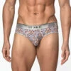 St33le - Microfiber Print Low Rise Brief - Navy/Amber Baroque -Underwear Speedo 68997 F 74152.1689172385